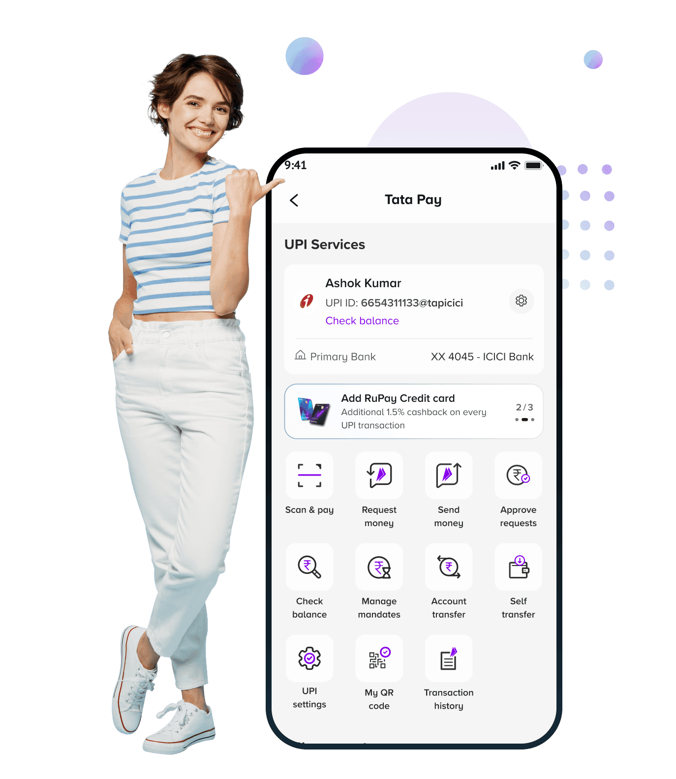 Woman with smartphone